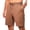 09#Brown, variant on Men's Casual Summer Beach Shorts Elastic Waist Drawstring Lightweight Quick Dry Athletic Running Gym Lounge Shorts with Pockets Dark Green S