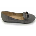 thumbnail image 3 of Victoria K Techno Shine Quilted Texture Black Bow Ballerina Flats (Women), 3 of 9