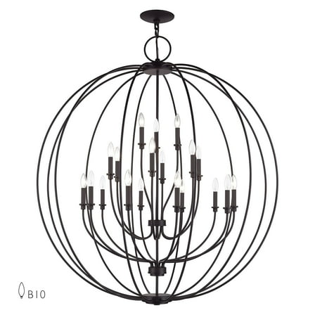 Livex Lighting - Milania - 19 Light Grande Foyer Chandelier-54 Inches Tall and
