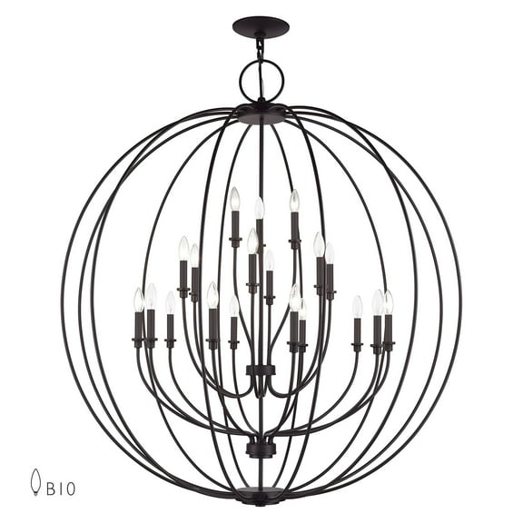 Livex Lighting - Milania - 19 Light Grande Foyer Chandelier-54 Inches Tall and