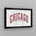 thumbnail image 4 of Chicago Bulls Fade Ready-To-Hang Black Framed Wall Mirror, 4 of 4