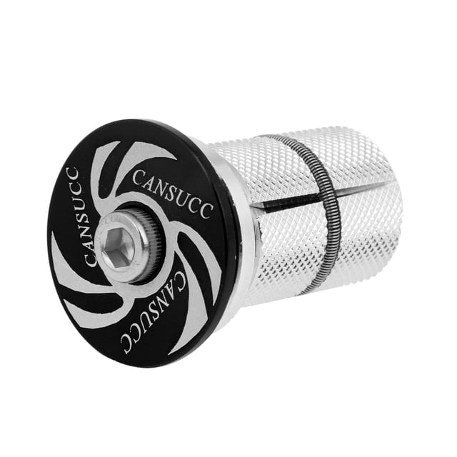 S SERENABLE Road Bike Hanging Core Expansion Plug Screw Fork Locking Device Stem - Black