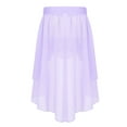 thumbnail image 3 of Aislor Kids Big Girls High Low Chiffon Dance Skirt for Lyrical Ballet Latin Jazz Stage Performance 6-16 Lavender 8, 3 of 7
