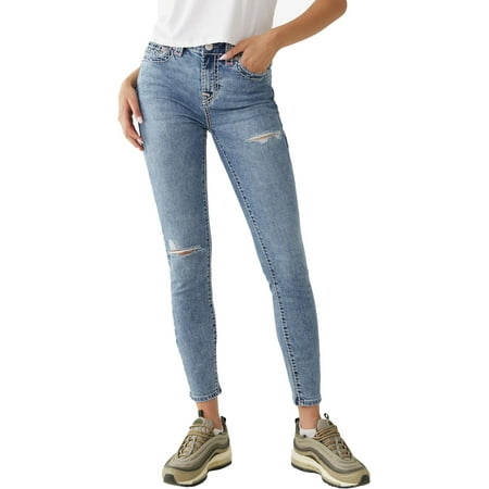 True Religion Womens Jennie Curvy Mid Rise Skinny Jeans