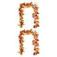 thumbnail image 1 of Billuyoard Guirnaldas de hojas de arce artificiales, vides de hojas de otoño impermeables portátiles para decoración de de interior tipo Tipo 1 2piezas, 1 of 6