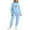 Light Blue, variant on Cute Bow Valentine's Day Sweatsuit Set for Women - Funny Graphic Hoodie & Jogger Tracksuits