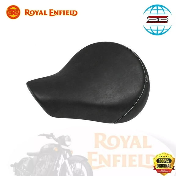 BLACK TOURING RIDER SEAT FOR ROYAL ENFIELD METEOR 350
