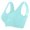 Blue, variant on Non Wired Bras for Women Lift Push Up Seamless Wireless Bra with Soft Support Lace V Neck Bralette Mesh Bras Everyday Bra Dark Blue XXL