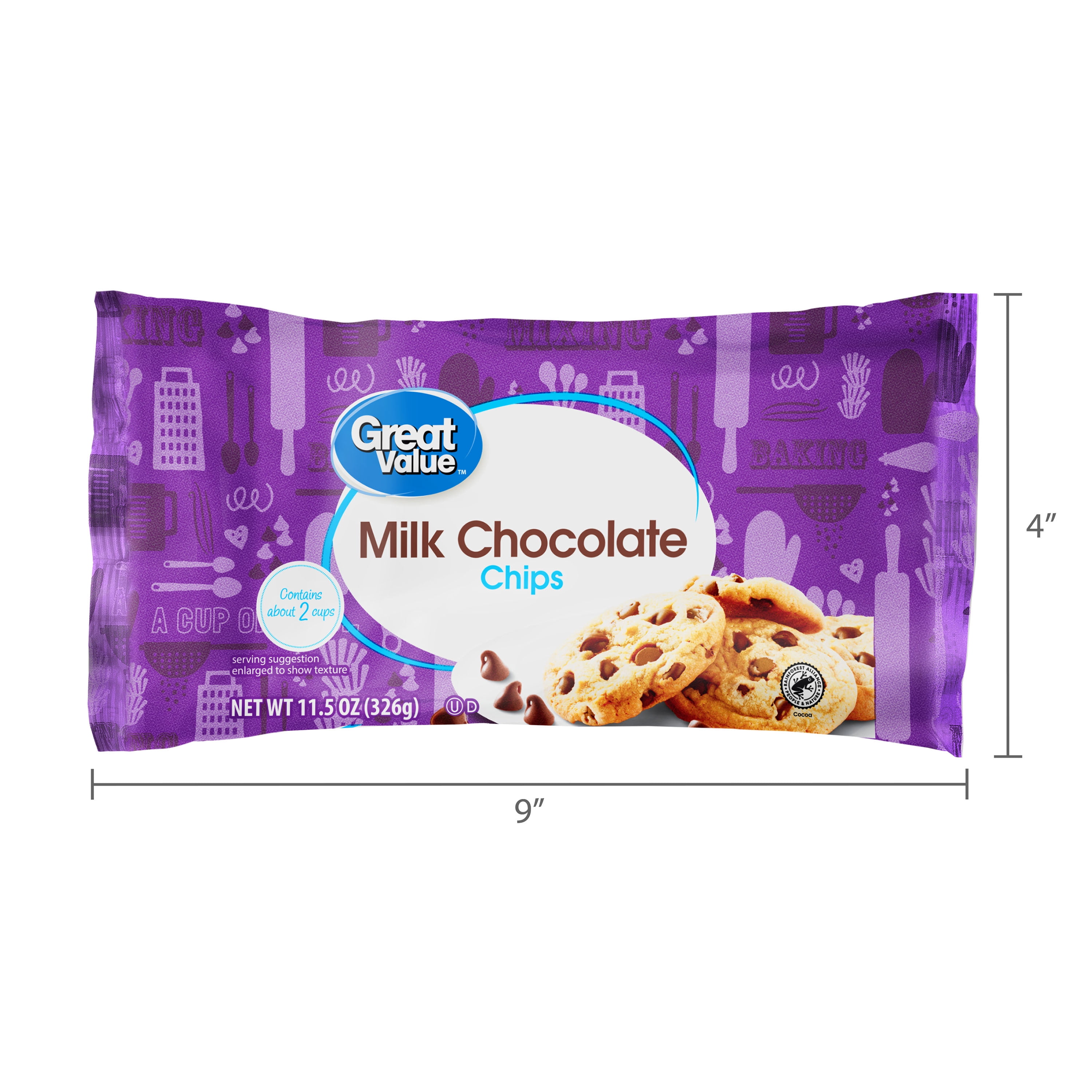Great Value Milk Chocolate Baking Chips, 11.5 oz