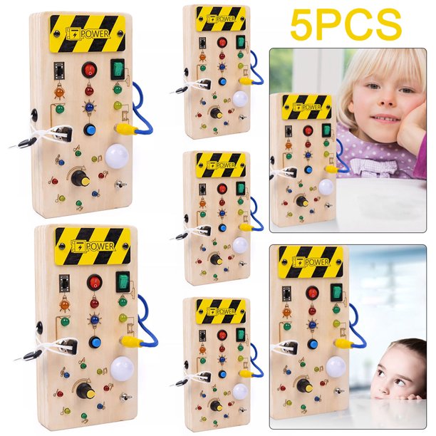 5 Uds Interruptor Manija Ocupada Montessori No Tóxico Creativo para Niñas