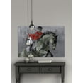 thumbnail image 6 of Parvez Taj "Equestrian Trick Riding" Painting Print on Wrapped Canvas, 6 of 7