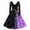 Dark Purple #046, variant on Halloween Dresses for Women Pumpkin Candy Long Sleeve 1950s Cocktail Funny Dress V Neck Hepburn Fall Classic Dresses with Belt 5XL