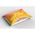 thumbnail image 2 of Ambesonne Botanical Pillow Sham 2 Pack, Sunflower Plants, 30"x20", Orange Yellow Burgundy, 2 of 3