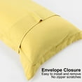 thumbnail image 5 of PiccoCasa Soft 1800 Microfiber Oxford Pillowcases 2Pcs, Standard Gold, 5 of 8