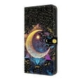 thumbnail image 4 of Allytechgroup Stylish Galaxy S22 Plus Case Cover, Flip Cover Wallet Case with Card Slots, Magnetic Closure Stand Feature Shockproof PU Leather Phone Case for Samsung Galaxy S22 Plus,Moon Cat, 4 of 8