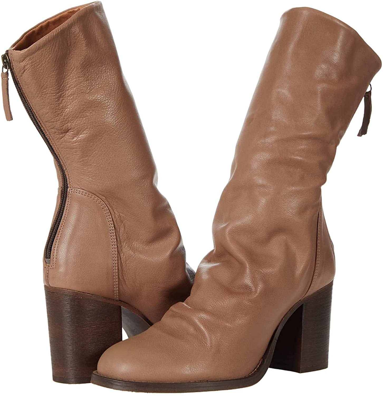 Womens Elle Block Heel Booties 