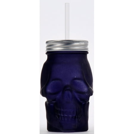 Mainstays Matte Black Skull Sipper
