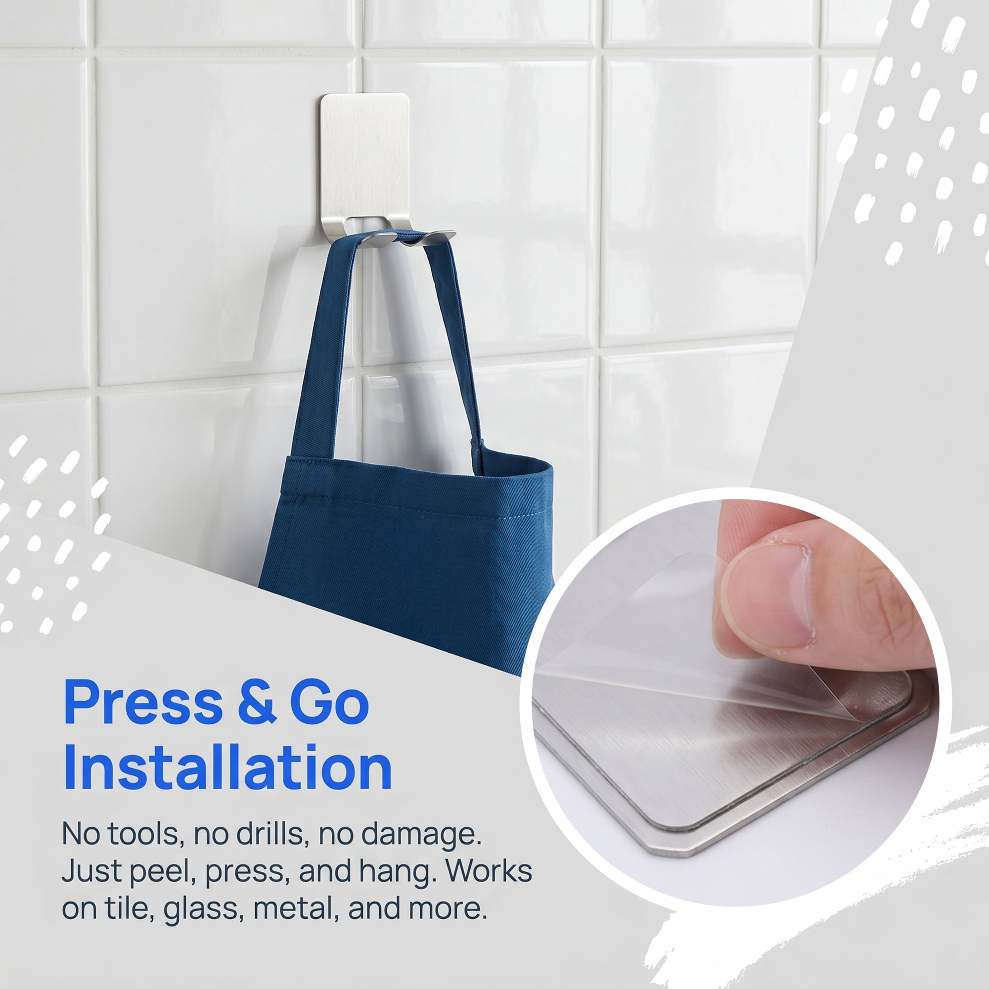 Unique Bargains Utility Hooks 12Pcs Durable Wall Hooks for Garage Organization Silver3