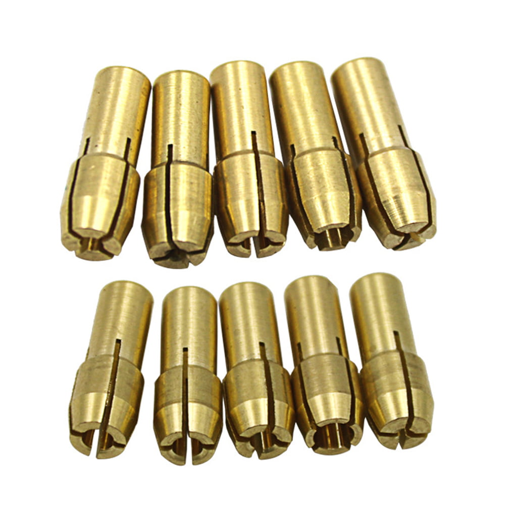 Brass Drill Chuck Collet Bits Shank 4.3mm For Dremel Rotary Tool 10Pcs 0.5-3.2mm