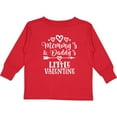 thumbnail image 3 of Inktastic Mommy and Daddy Little Valentine Boys or Girls Long Sleeve Toddler T-Shirt, 3 of 5