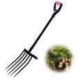 thumbnail image 1 of VEVOR 5 Tines Garden Fork Tool Metal Handle 41 in Spading Pitchfork Y Grip Heavy Duty, 1 of 9