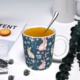 thumbnail image 5 of Yiaed Cute Rabbit Floral Print Ceramics Coffee,Large Handle Design,Extra Large Tea and Coffee Cup for Office and Home Mugs, 5 of 6