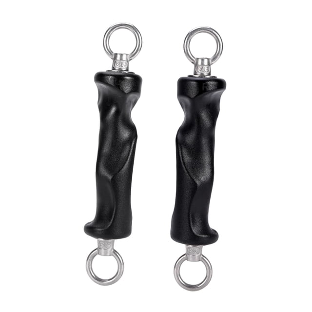 harper 2 Pieces Pull up Hand Grip Handles Exercise Handles Quick Attachment Gym Fitness Double Rings