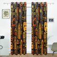 thumbnail image 2 of Indian Totem Curtains Black Out 72 Inch Length Curtains for Sliding Glass Doors Bedroom Living Room 2 Pack, 2 of 6