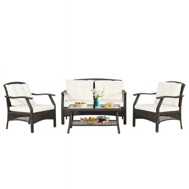 Canddidliike 7 Pieces Outdoor Patio Furniture Set with Waterproof Cover, Outdoor Patio Furniture Set