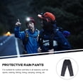 thumbnail image 5 of YOSADIER Waterproof Black Rain Pants Durable Outdoor Protective Pants for Hiking Cycling and Daily Use, 5 of 5