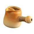 thumbnail image 2 of Tetera de cerámica con asa envuelta en cuerda para cocina estilo B, 2 of 9