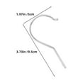 thumbnail image 6 of OULII Silver Iron Clip Hangers 12Pcs for Clothes Display Minimalist Design Retail Displays, 6 of 7