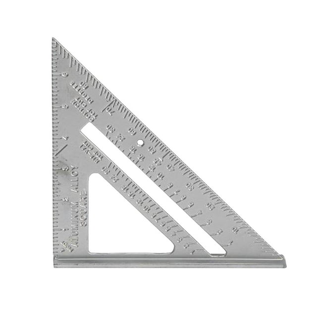 Leutsin Carpenter's Ruler 90 Degree 45 Degree Carpenter's Measuring Ruler Board