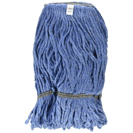 Head Loop End 4 Ply - Winco Yarn Mop Head, 24-Ounce, 4 Ply Loop End, Blue