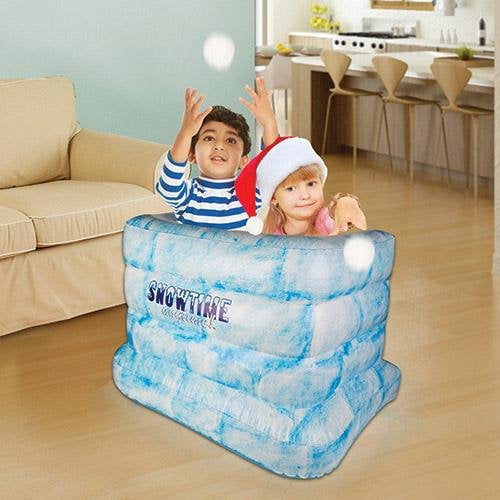blow up fort with fan