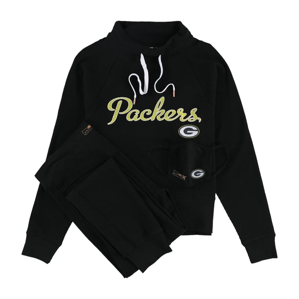 G-III Sports Womens Green Bay Packers Straight Leg Jogger Athletic Pants, pac, S