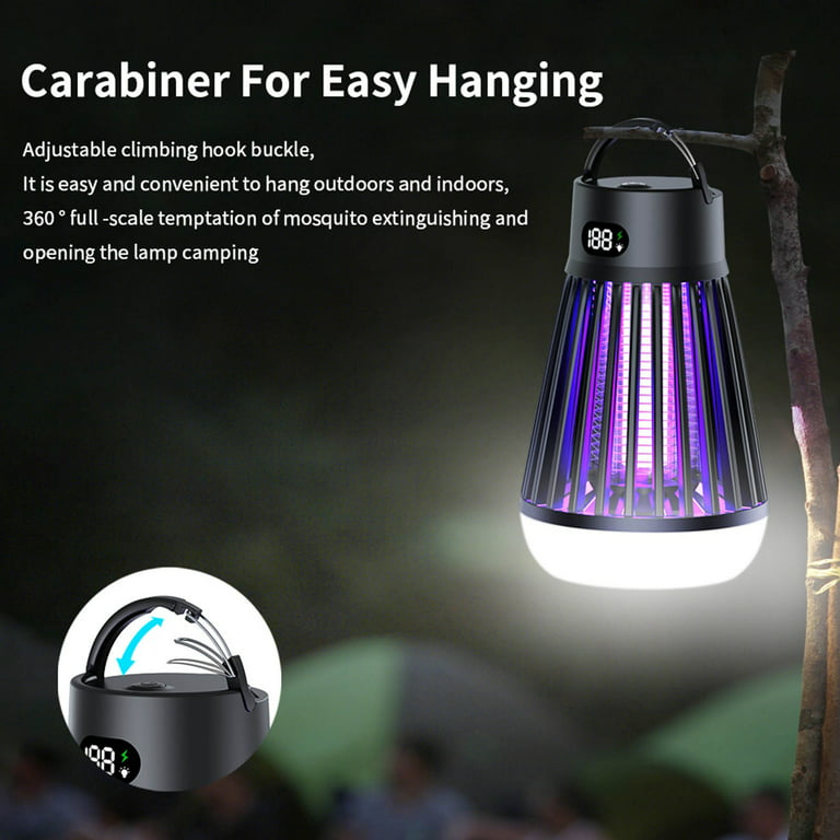 Electric Shock Mosquito Killing Lamp Portable LED Light USB Outdoor Indoor