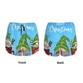 thumbnail image 3 of Balery Merry Christmas Gnome Pantalones cortos deportivos para mujer con forro y dos bolsillos, elásticos, para entrenamiento, gimnasio, yoga-Large, 3 of 7