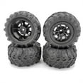 thumbnail image 4 of maytalsoy 4pieces 12mm Hex Monster Truck Wheel Tires For 1/16 SCY HBX Hyper Go Rc Rc Car Wheel Tire, 4 of 6