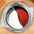 thumbnail image 3 of Minkissy 1Set Divided Pot For Cooking 9.63X7.86X3.54in For Catering Business, 3 of 8