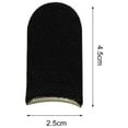 thumbnail image 5 of Naierhg 1 Pair Touch Screen Finger Sleeves Non-Scratch Nylon Fiber Mobile Game Finger Cots for Entertainment, 5 of 8
