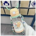 thumbnail image 4 of Water Bottle Antlers Shape Cartoon Print with Straw and Backing Strap Water Jar, 4 of 6