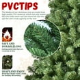 thumbnail image 3 of 5FT LED-lit Artificial Christmas Tree with 551PVC Mixed Branch Tips, Hinged Premium Spruce Fake Xmas Trees with Foldable Base for Indoor Holiday Decorating, Green, 3 of 9