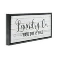 thumbnail image 3 of Stupell Industries Laundry Wash Dry & Fold Typography Painting Black Floater Framed Canvas Art Print Wall Art, 25 x 11, 3 of 9
