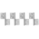 thumbnail image 1 of Bisagras de acero inoxidable resistentes para puerta de muebles del hogar, 4 piezas, desmontables, 1 of 8