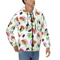 thumbnail image 4 of Zip Up Hoodies for Men - Tomato Eggplant Cucumber Long Sleeve Comfrt Men'S Fashion Hoodies & Sweatshirts, Jackets for Men Hoodies Pullover Clothing Clothes with Pouch, 4 of 5