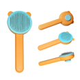 thumbnail image 2 of Self Cleaning Brush for Cats and Dogs.Cat Brushes for Indoor Cats.Pet Grooming Brush Tool Gently Removes Loose (Yellow Bear), 2 of 5