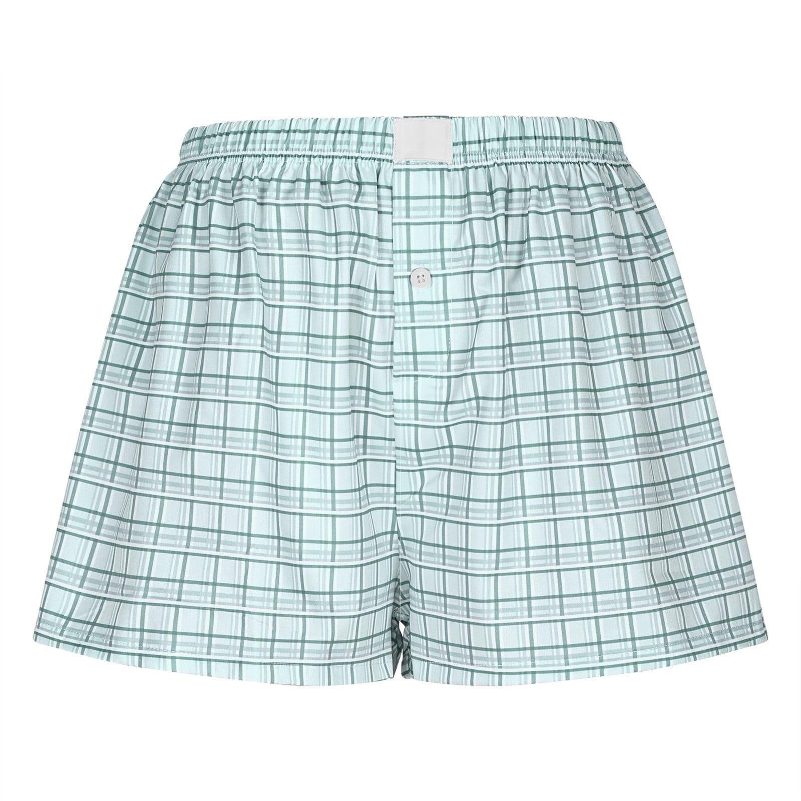 NEIGHBORHOOD CHECKER SHORT PANTS 白灰 L 新品 Bzhegqhd Ladies' Summer Casual and Comfortable High Waist