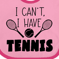 thumbnail image 4 of Inktastic I Can't, I Have Tennis Boys or Girls Baby Bib, 4 of 4