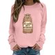 thumbnail image 2 of Gibobby Sudadera sin capucha y ocio Linda sudadera de marmota – Sudadera feliz del día de la marmota Sudadera cómoda para mujer para los amantes de la marmota (tipo 4)(Rosa, XL), 2 of 4